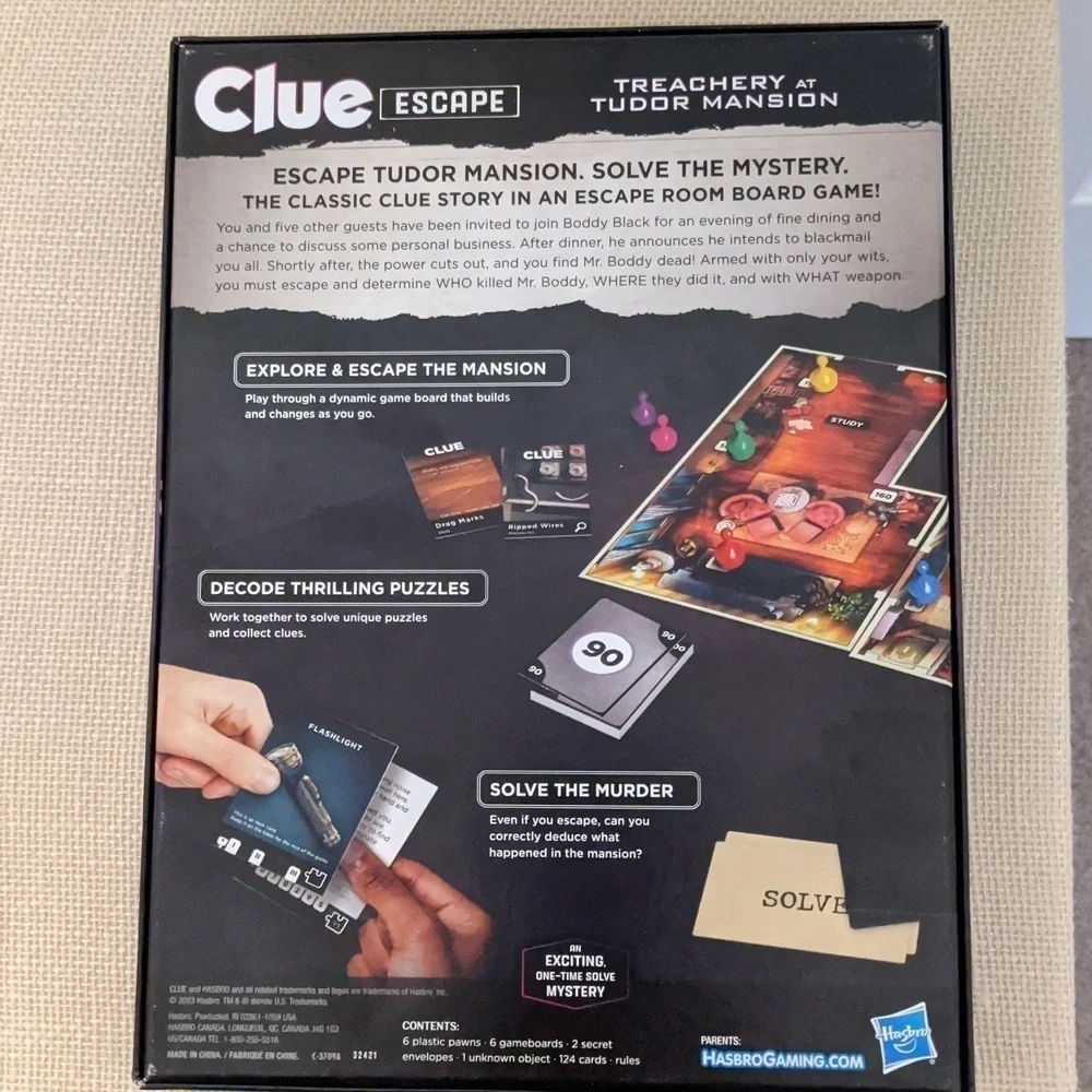 Hasbro Gaming Clue Escape Party 